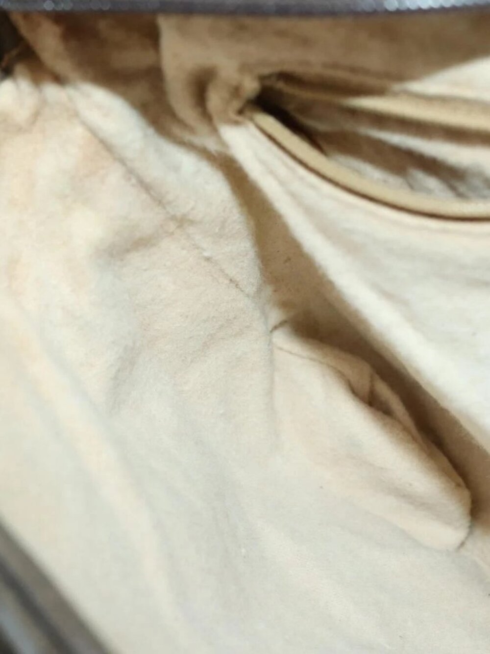 GUCCI GG Supreme Web Sherry Line Bag PVC Beige Gold 41 001 4085 Auth 156428 - Picture 11 of 16